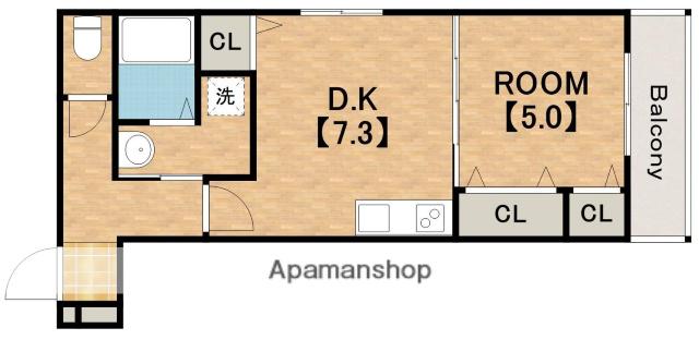 フジパレス西脇Ⅰ番館(1DK/1階)の間取り写真