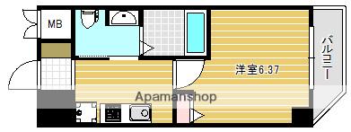 グランパシフィック聖天坂(1K/3階)の間取り写真