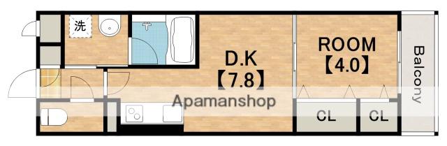 コンフォート弁天(1DK/2階)の間取り写真
