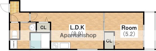 フジパレス華 北田辺(1LDK/2階)の間取り写真