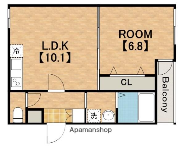 フジパレス西加賀屋(1LDK/2階)の間取り写真