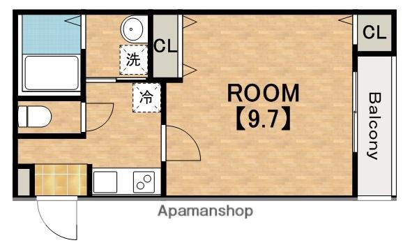 フジパレス今川Ⅵ番館(1K/2階)の間取り写真