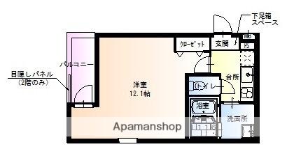 フジパレス清水丘Ⅴ番館(1K/1階)の間取り写真