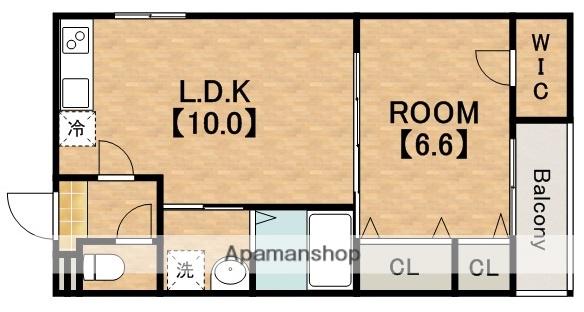 イゾラ フォルトゥーナ(1LDK/3階)の間取り写真