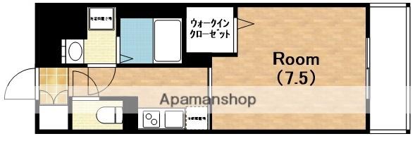 ワールドアイ天王寺ミラージュ(1K/5階)の間取り写真