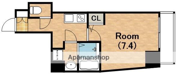 エグゼ阿倍野(1K/10階)の間取り写真