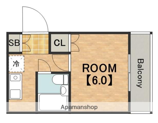T・Hビル(1K/2階)の間取り写真