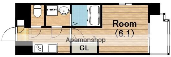 エスリード天王寺町北(1K/2階)の間取り写真