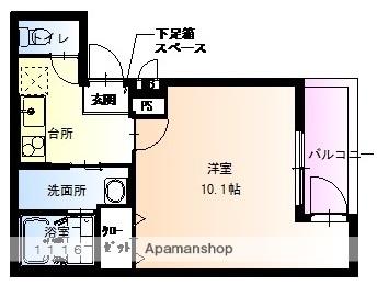 フジパレス住ノ江駅南7番館(1K/3階)の間取り写真