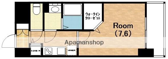 ワールドアイ天王寺ミラージュⅡ(1K/9階)の間取り写真