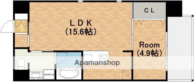 レオンコンフォート 天王寺南(1LDK/6階)の間取り写真