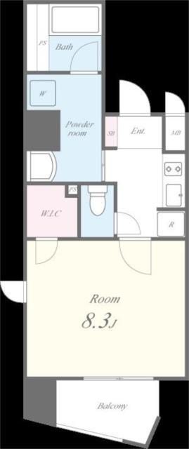 セイワパレス森ノ宮中央(1K/6階)の間取り写真