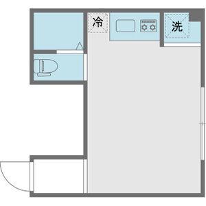 グランドキャナル新町(ワンルーム/3階)の間取り写真