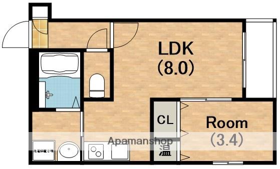アバンティオエクラ(1LDK/3階)の間取り写真