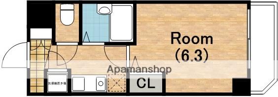 S・Eファースト(1K/7階)の間取り写真