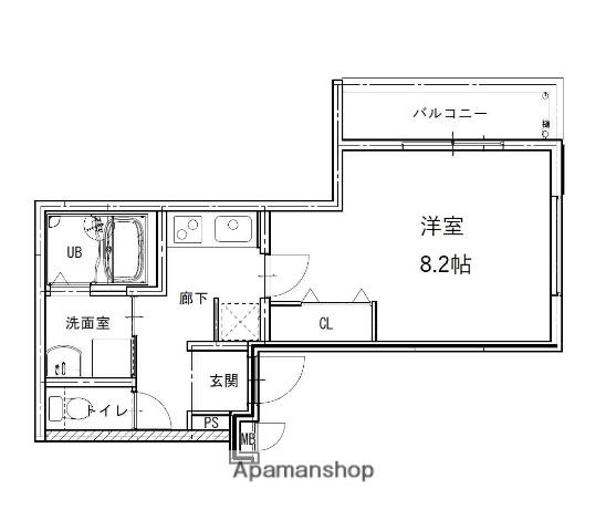 フジパレス加賀屋Ⅰ番館(1K/1階)の間取り写真