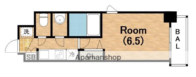 フォーリアライズ天王寺セラス(1K/7階)の間取り写真