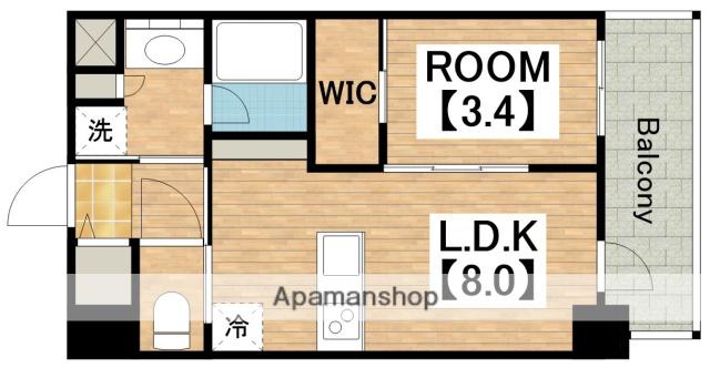 SOFIA住吉大社(1LDK/5階)の間取り写真