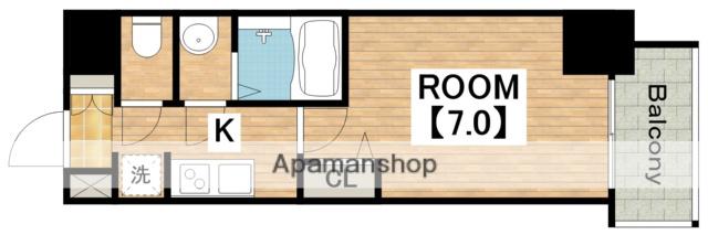 フォーリアライズ天王寺ソリオ(1K/13階)の間取り写真