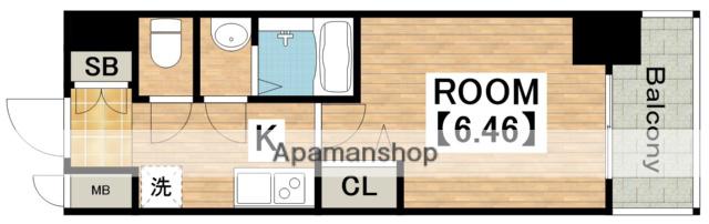 LUXENA住之江公園(1K/5階)の間取り写真