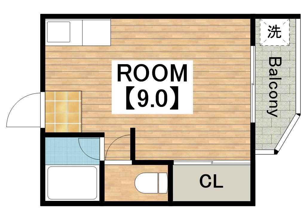 マンション幸樹荘(ワンルーム/3階)の間取り写真