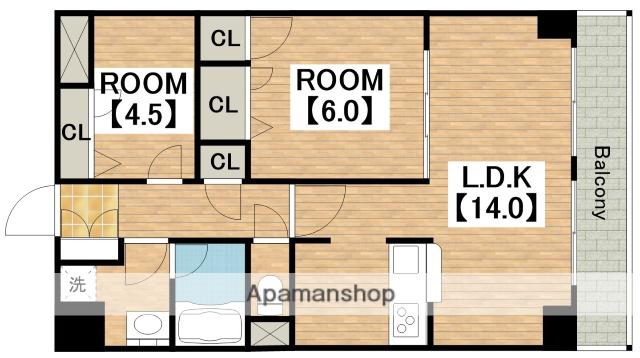 M-STYLE(2LDK/5階)の間取り写真