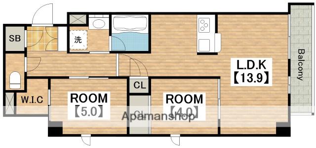 M-STYLE(2LDK/3階)の間取り写真