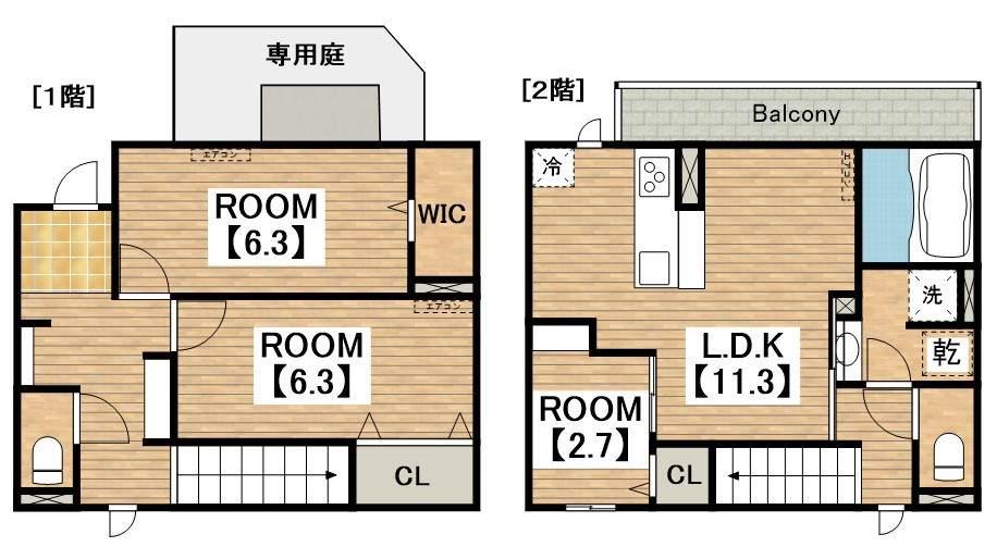 トリシアコートあべのＴＳ(3LDK)の間取り写真