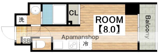 ルミノーサ堺(ワンルーム/7階)の間取り写真