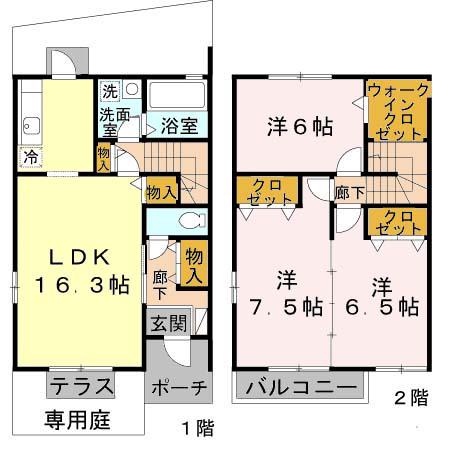 セジュール　ジュン(3LDK)の間取り写真