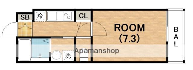 エスクード凪(1K/2階)の間取り写真