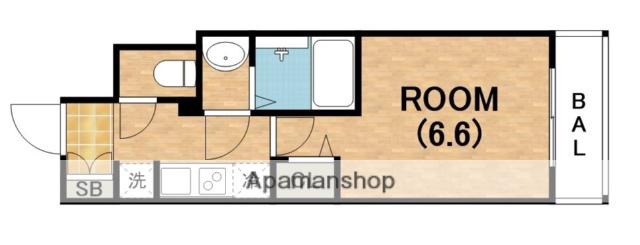 スワンズシティ大阪クレアスト(1K/11階)の間取り写真