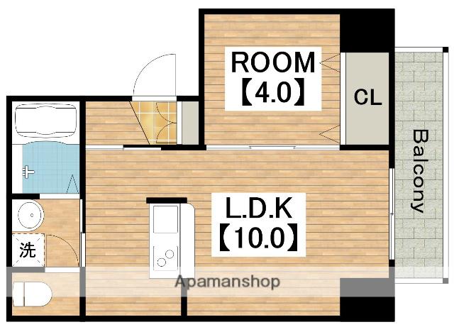 フォーゼ舟橋(1LDK/6階)の間取り写真