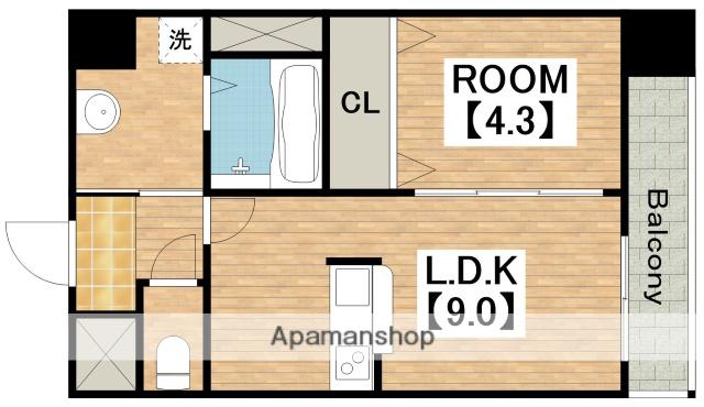 フォーゼ舟橋(1LDK/7階)の間取り写真
