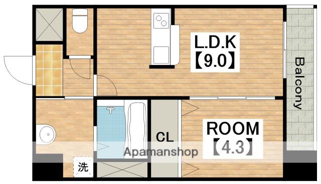 フォーゼ舟橋(1LDK/5階)の間取り写真