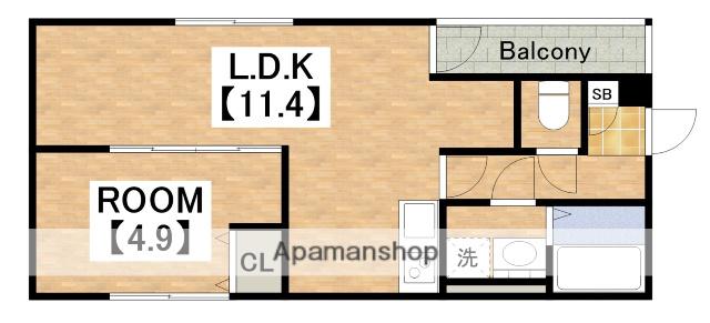 BELLEVUE巽南(1LDK/2階)の間取り写真