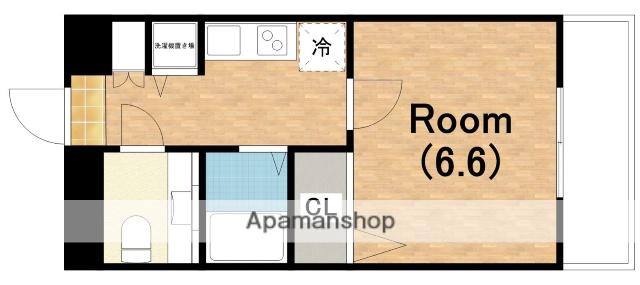ジュネス東住吉(1K/10階)の間取り写真
