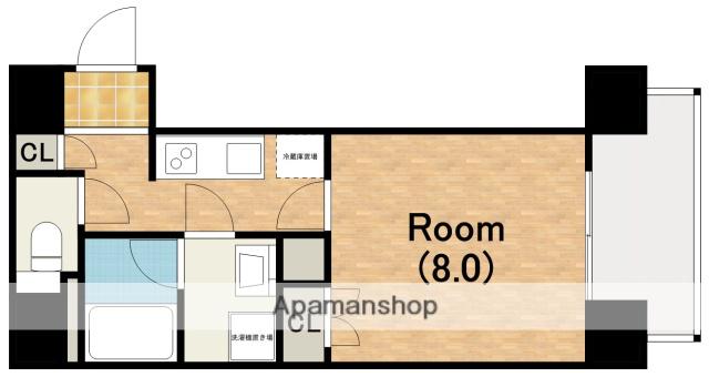 RESIDENCE SHINO(1K/9階)の間取り写真