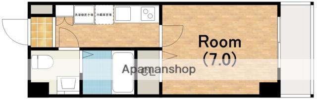 FDSKOHAMAウエスト(1K/10階)の間取り写真