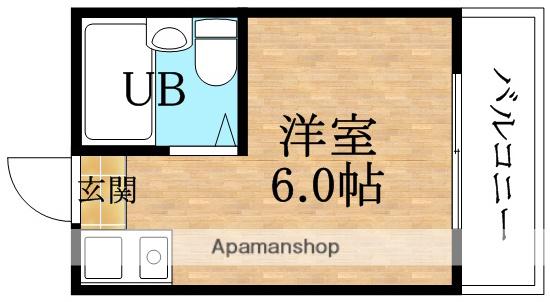 スペースアベノ(ワンルーム/2階)の間取り写真