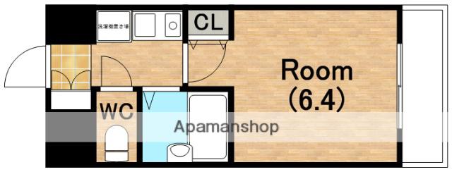 ラッキーセンター河堀口(1K/5階)の間取り写真