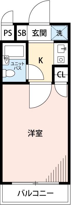 エスリード新大阪第2(1K/2階)の間取り写真