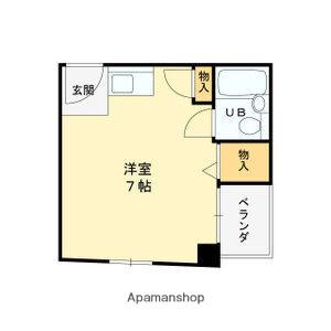 リーベンハイム淀(ワンルーム/1階)の間取り写真