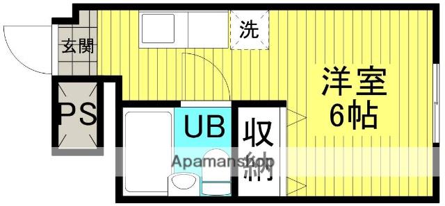 ロイヤル南森町(ワンルーム/3階)の間取り写真
