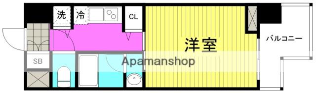 エイペックス梅田東Ⅱ(1K/10階)の間取り写真