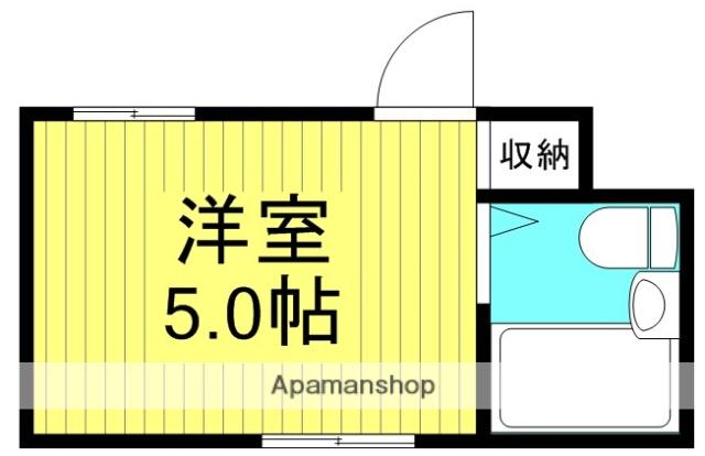 菅栄町マンションレディース(ワンルーム/1階)の間取り写真