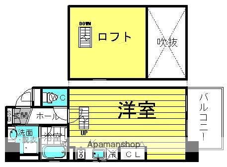 ZEUS UMEDA AQUA(ワンルーム/7階)の間取り写真