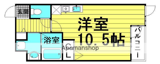 アクアプレイス梅田(ワンルーム/7階)の間取り写真