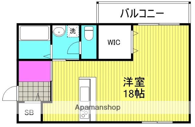 メゾン富士(ワンルーム/5階)の間取り写真