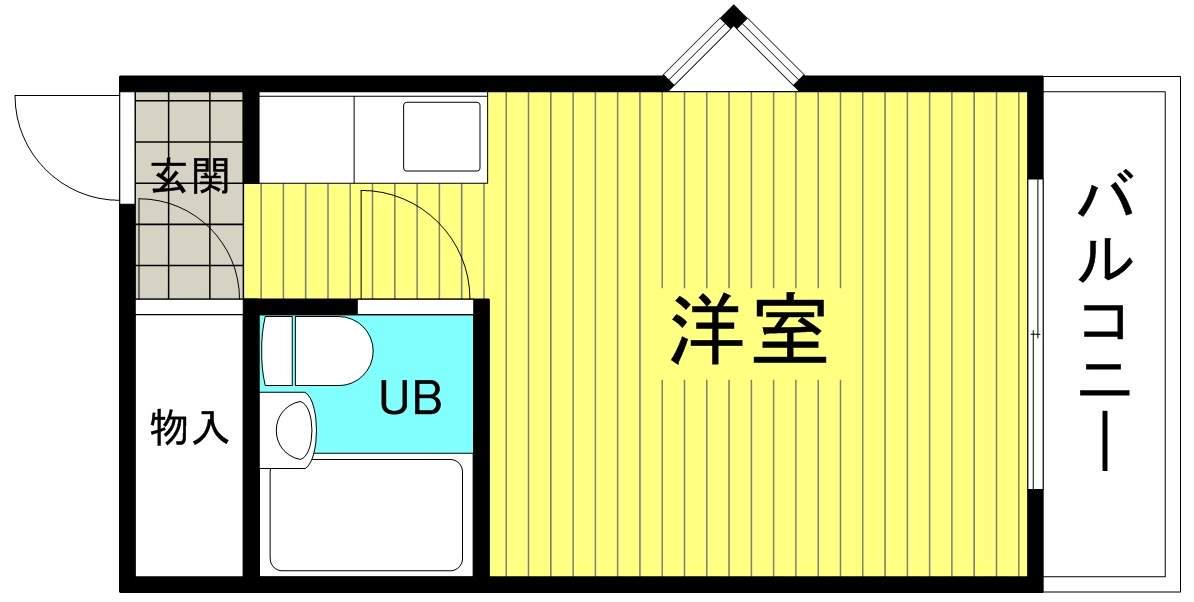 メゾン・ド・セレーネ(ワンルーム/4階)の間取り写真